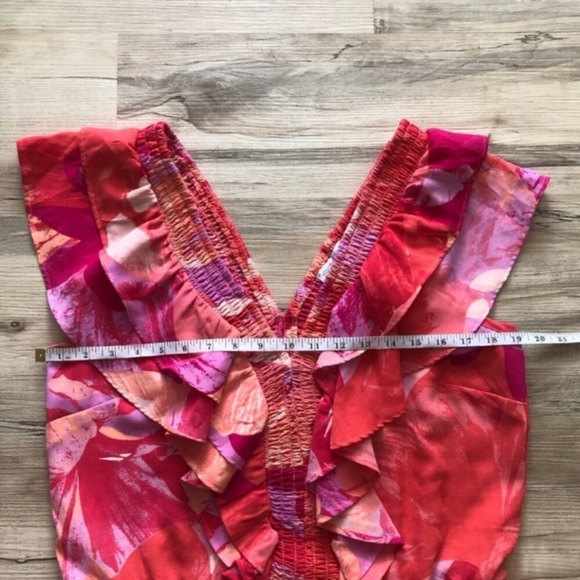 Sofia by Sofia Vergara Pink and Red Ruffle Blouse - Picture 3 of 7